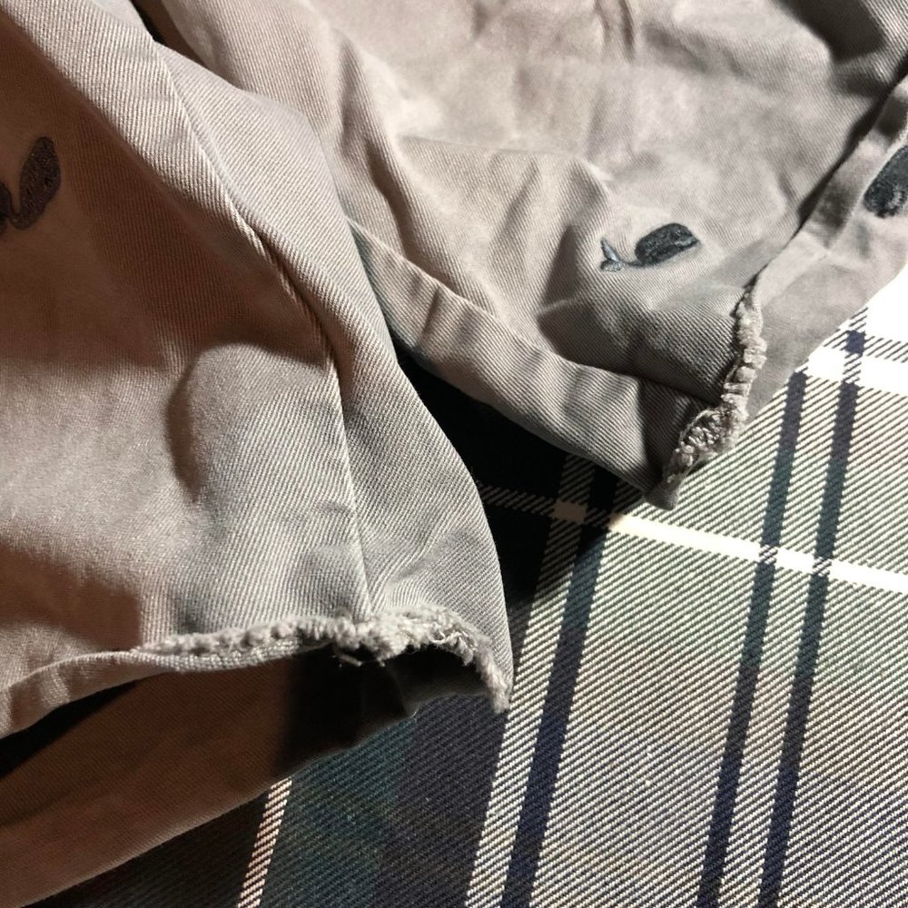 J CREW Gray Whale 'Broken In' Distressed Shorts 34 - Picture 9 of 16